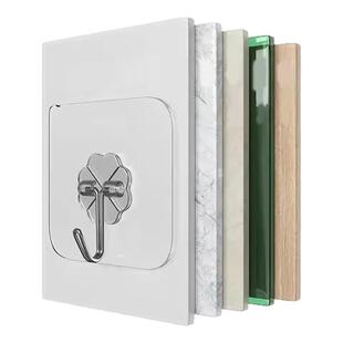 挂钩承重粘胶贴浴室壁挂墙壁无痕门后挂钩免打孔吸盘厨房粘钩