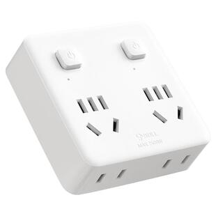 公牛86型扩展式超薄插座转换器多功能插排明装面板无线一转多插头