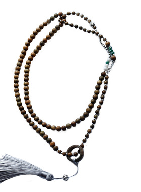 新中式斜挎链旗袍穿搭背背链民族风长款项链古风气质简约流苏链