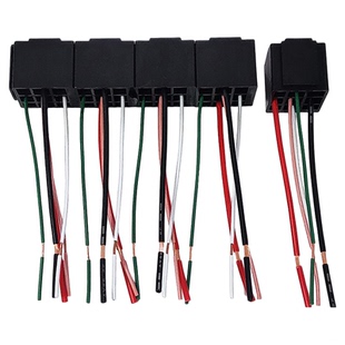 12v24v通用汽车继电器底座4脚5插插座jd19122914插头耐高温车用座