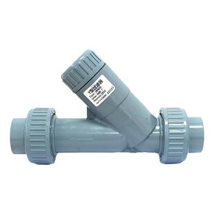 【高品质】塑料Y型过滤器 CPVC管道式 Y过滤器过滤网可拆卸 包邮