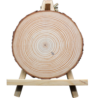 圆木片幼儿园手工圆形年轮