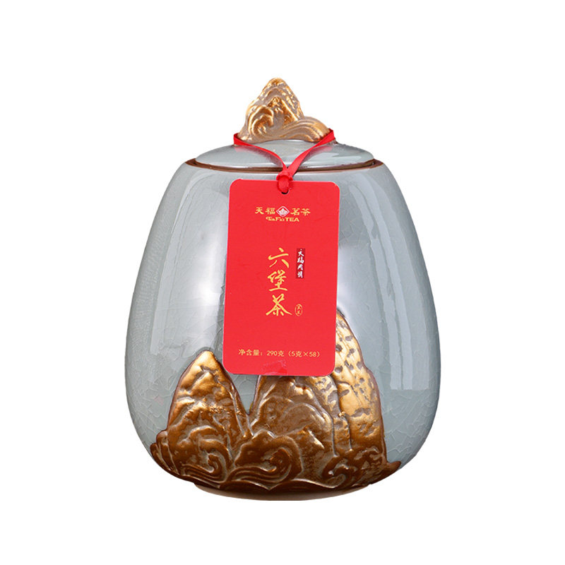 天福茗茶用情六堡茶黑茶茶叶礼盒