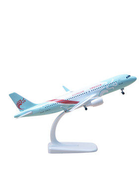 飞机模型带起落架空客A320客机合金