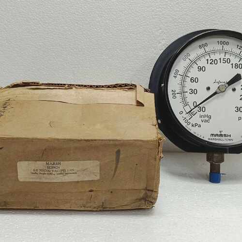 MARSH H28424 6.0 30X300 VAC PSI 1/4N COMPOUND GAUGE NEW SURP