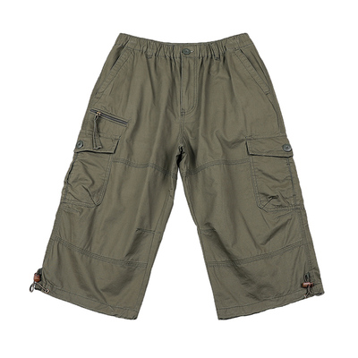 七分裤工装裤纯棉休闲裤宽松夏季