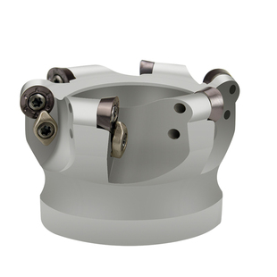 数控开粗平面50R5圆鼻飞铣刀盘CNC加工中心铣床牛鼻刀盘63r6刀片