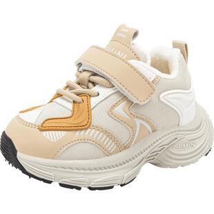 英贝米尼儿童运动鞋冬季保暖男童鞋子2025秋冬新款女童运动鞋加绒