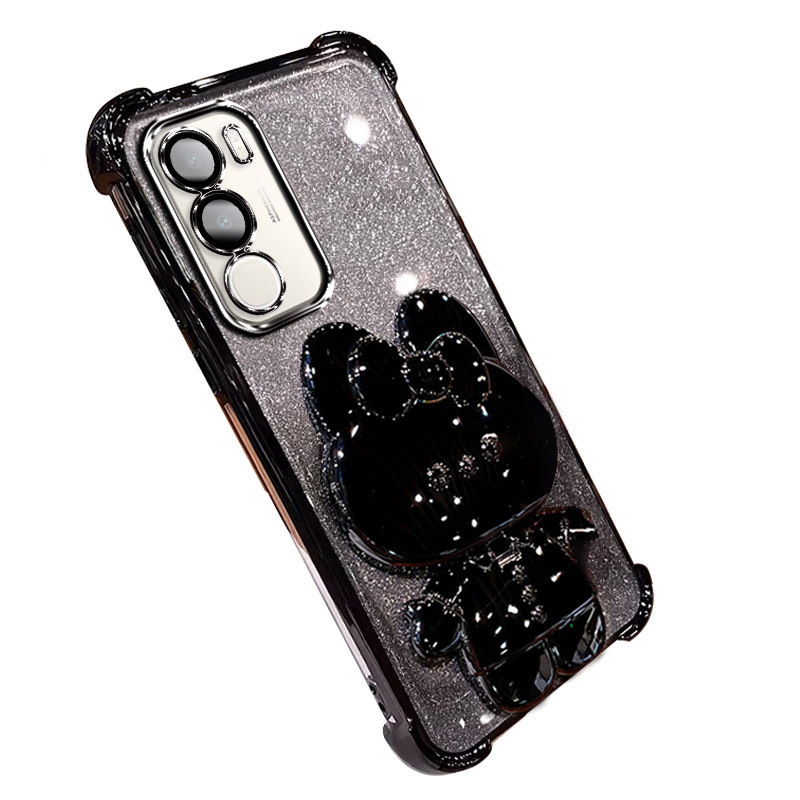 适用vivoY37+手机壳兔耳支架镜子
