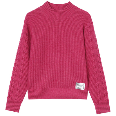 小个子羊绒衫女半高领宽松打底衫