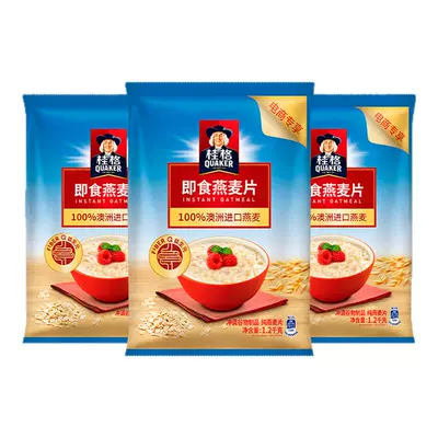 桂格即食冲饮纯燕麦片全麦1,2kg