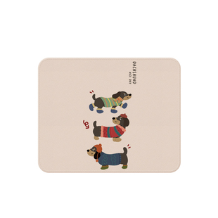 腊肠狗鼠标垫小号锁边游戏办公防滑桌垫可爱创意工作室家用鼠标垫