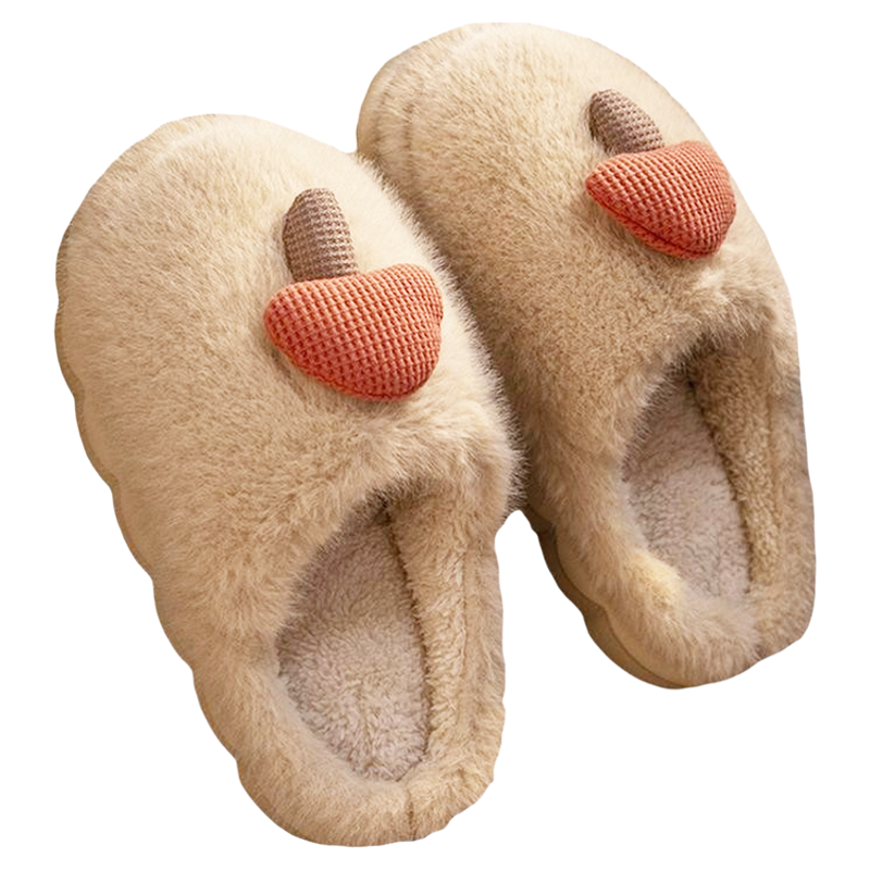 踩屎感棉拖鞋女士秋冬保暖包跟2025新款室内家居厚底毛绒情侣棉鞋