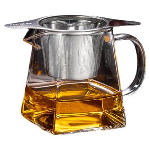 高档茶具不锈钢茶漏过滤网耐热高温加厚玻璃公道杯小青柑分泡茶壶