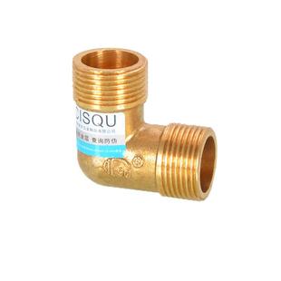 4\6分黄铜弯头外丝内丝加长双内外牙活接螺纹口水管燃气配件接头