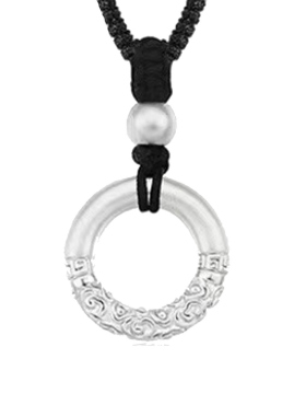 999足银女士儿童平安扣吊坠