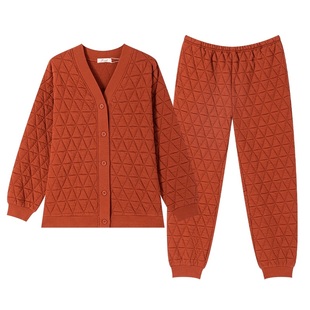 【付定!烈儿超值年货节】顶瓜瓜男女款睡衣三角空气层加厚外穿zb