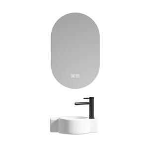 普奥勒窄款小户型挂墙式洗脸盆小尺寸迷你小号陶瓷洗手盆左右挂盆