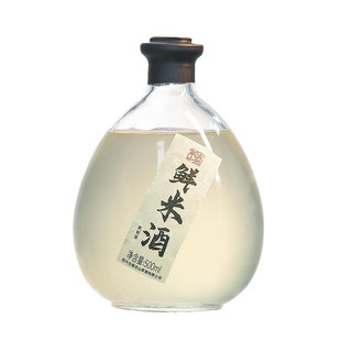古越龙山原味糯米酒500ml瓶装低度女士微醺饮品糯米酒醪糟甜酒酿