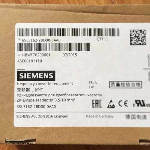 议价6SL3162-2BD00-0AA0西门子直流母线进电适配器6SL31622BD000A