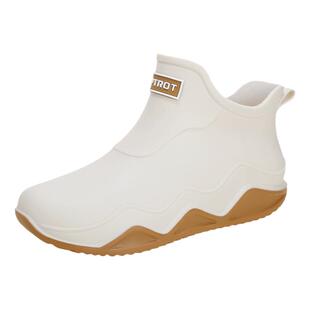 休闲防水鞋女雨鞋女雨靴轻便百搭加绒单鞋潮流柔软女靴新款户外穿