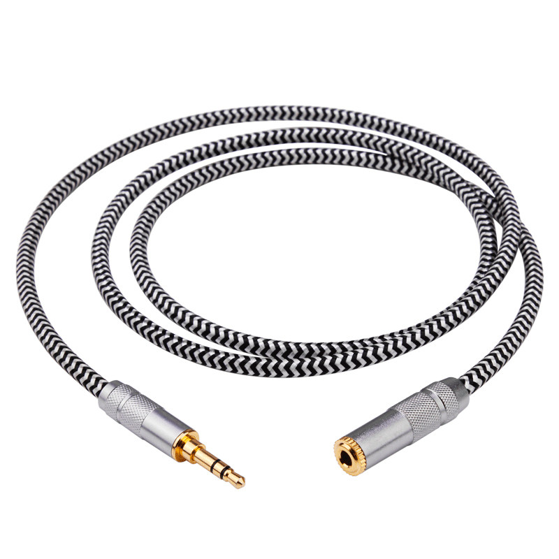 发烧级HIFI无损3.5mm有线耳机延长线手机电脑公对母aux加长音频线