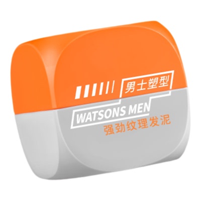 屈臣氏男士强劲纹理自然哑光发泥持久不塌好清洗自然蓬松85g