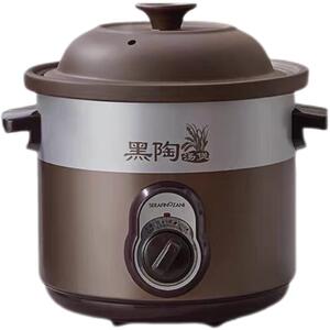 方圆电炖锅文火炉慢炖养生煲黑陶砂内胆煲汤锅家用煮粥神器紫砂锅