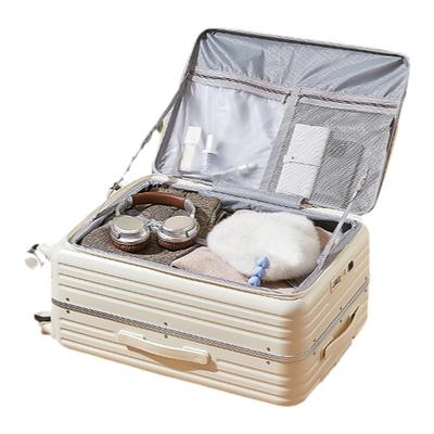 前开盖一体式深仓深仓男女行李箱