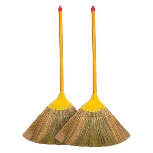 芒草扫把家用扫地笤帚软毛不粘头发老式高粱捎把庭院户外单个扫帚