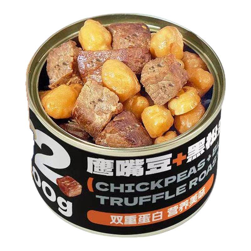 袋鼠先生75g黑松露烤牛肉鹰嘴豆蛋白罐健身代餐即食罐装牛肉零食