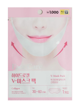 韩国Daiso水凝胶V脸面膜挂耳式