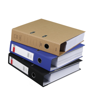 得力打孔穿孔文件夹快劳夹A4两孔夹可配插页袋穿孔文档夹双孔二寸三寸资料夹档案夹可拆卸多层经济收纳快捞夹