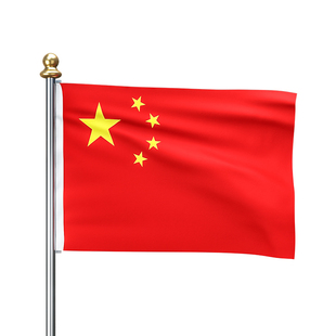 加厚登山国旗户外旗帜爬山红旗子中国五星红旗武功山红旗定制拍照打卡手持大红色旗子国旗伸缩杆旗帜定制定做