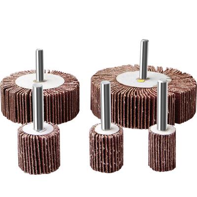 百叶轮磨头精品6mm砂布轮千页轮金属木材抛光打磨锥形带柄百叶轮