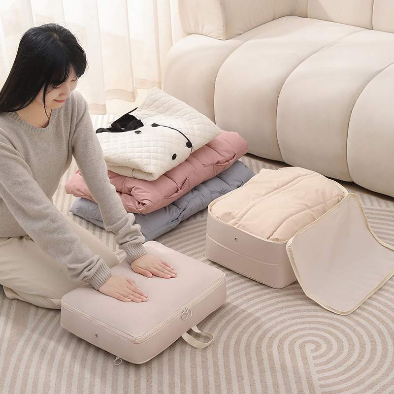 可压缩羽绒服收纳袋大容量换季衣物整理包防尘便携旅行衣物收纳袋