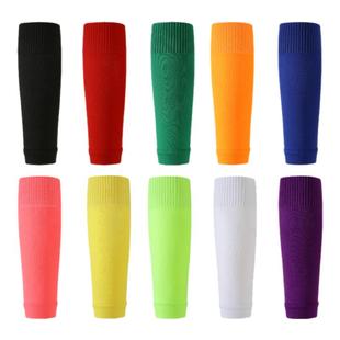 专业成人高弹足球护腿板套固定袜套儿童透气网孔单层插袋无底袜筒