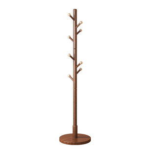 可移动实木衣帽架家用卧室落地挂衣架不占空间挂包架室内立衣架子