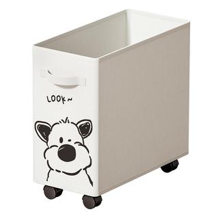 办公室桌下收纳筐书包收纳柜学生宿舍带轮小推车工位可移动置物架