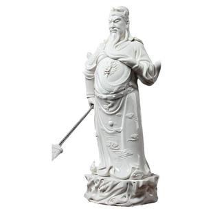 戴玉堂关公摆件陶瓷武财神关二爷神像关帝圣君供奉家用客厅装饰