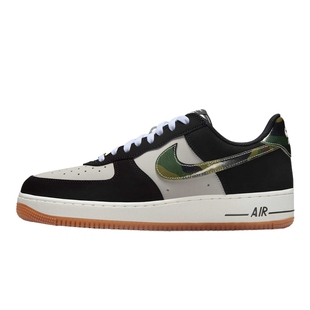 Nike耐克男鞋Air Force 1黑白空军一号迷彩勾运动板鞋HQ1967-100