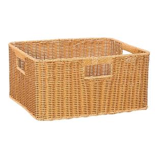 浴室柜下编织收纳筐酒店风卫生间收纳盒仿藤编收纳篮置物筐储物筐