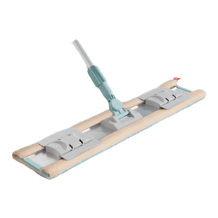 美丽雅平板拖把亲亲宽式大号家用地板瓷砖干湿两用伸缩夹布拖把