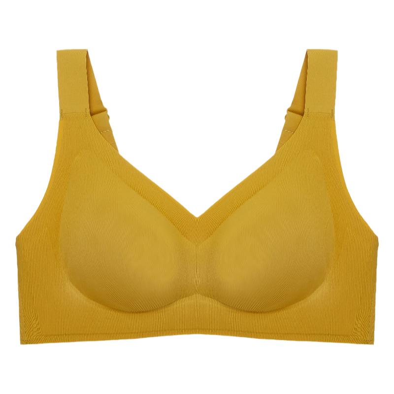 无痕背心内衣女无钢圈收副乳