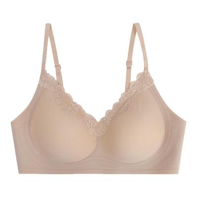 馨帮帮Bra蕾丝边甜美无痕内衣