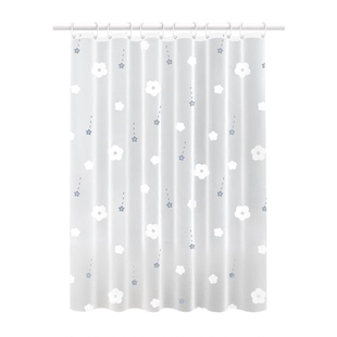 浴帘浴室防水布防霉卫生间遮挡隔断帘子淋浴帘挂帘套装免打孔门帘