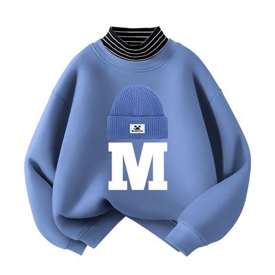 男童加绒卫衣冬季2025新款