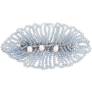 兰诺水晶珍珠发夹女2026新款高端侧边夹前额刘海夹后脑勺夹子发饰