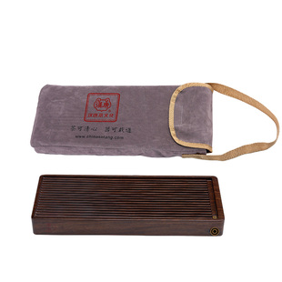 汉唐小茶盘家用2025新款高档整块实木茶台干泡台排水户外旅行茶具