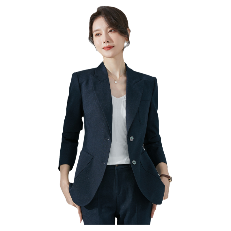 诗璐雅西装外套女士职业正装秋冬